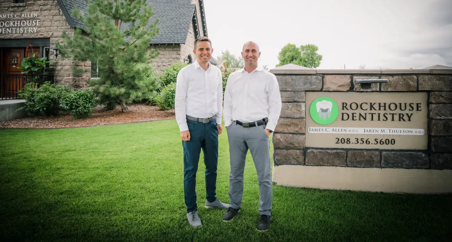 Homepage. Dentist in Rexburg, ID. Dr. James C. Allen, DDS, Dr. Jaren M. Thueson, DDS. Rockhouse Dentistry